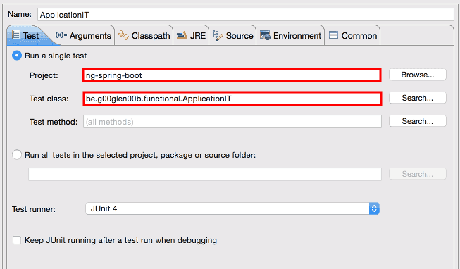 junit-configuration